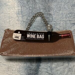 86. Glittery Wine Bag with Chain Handle